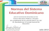Normas deSistema Educativo Dominicano