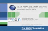 10 riesgos más críticos que deben afrontar las organizaciones sobre sus aplicaciones. OWASP Top 10