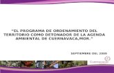 El Programa de Ordenamiento del Territorio como Detonador de la Agenda Ambiental de Cuernavaca, Mor.