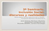 III Seminario "Inclusión Social: discursos y realidades"