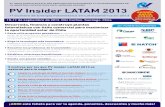 PV Insider LATAM 2013 Conferencia Fotovoltaica Chile