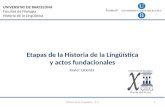 Historia de la Lingüística y actos fundacionales