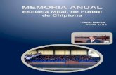 Memoria anual Escuela Mpal. de Fútbol de Chipiona Temp.11 12