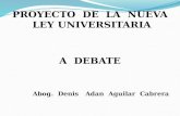 Proyecto Nueva  ley universitaria a  debate - Peru
