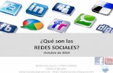 ¿Qué son las redes sociales? - Octubre 2010