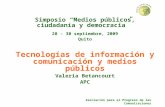 Tics Y Medios PúBlicos, Valeria Betancourt