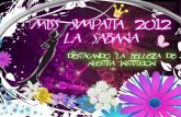 Miss simpatia 2012 la sabana
