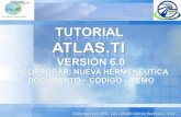 Tutorial Atlas.ti 6.0 - Primeros pasos.
