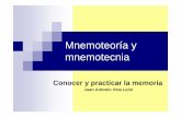 Mnemoteoria y mnemotecnia