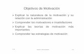 Teorías de Motivación y estrategias motivacionales