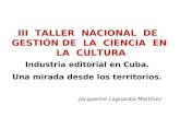 Industria editorial cubana: visión desde los territorios