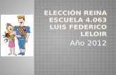 Elección Reina año 2012