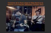 Concierto de la Rock Jaspe & Mata Band en la taberna La Fundación 5 octubre 2012