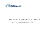 Intervención educativa en TDA-H.  Presentación del CREENA