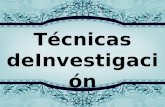 Tecnicas de investigacion (metodologia)