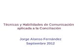 Comunicacion conciliacion septiembre 2012