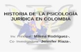Historia de la psicología juridica en colombia