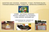 Reciclado  y usos del aceite usado de cocina.ppt grupo wiki hugo jaime lina
