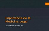 Importancia de la medicina legal