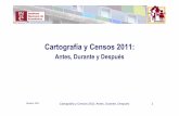 Cartografía y Censos 2011: Antes, Durante y Después
