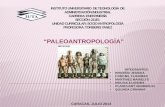 Diapositivas paleoantropologia INSTITUTO UNIVERSITARIO  DE TEGNOLOGiA  DE ADMINISTRACION INDUSTRIAL