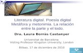 Literatura digital. Poesía digitalMetáfora y metonimia. La relación entre la parte y el todo.