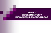 Tema 1. Bioelementos y Biomoléculas inorgánicas