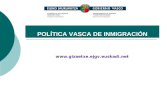 Politica de Inmigración en Euskadi