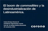 El boom de los commodities y la desintustriallización de América Latina