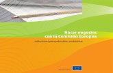 Guía como hacer negocios con la Comisión Europea