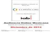 Reporte de audiencias - Dciciembre 2012 por comScore