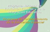 Programa Nacional de Fortalecimiento a la Educación Especial y la Integración Educativa