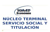 Núcleo terminal, Serv. social y Titulación