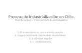 UTEM proceso de industrialización en chile