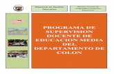 Programa terminadoPrograma de Supervisión Docente de Educación Media del Departamento de Colón