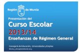 Inicio del Curso Escolar 2013-14 en la Región de Murcia