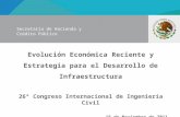 Evolución económica reciente y estrategia para el Desarrollo de Infraestructura, Financiamiento de Infraestructura, 26 Congreso Nacional de Ingeniería Civil