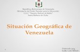 Situación Geográfica de Venezuela