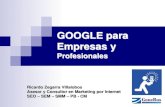 Presentación de la charla "Google para empresas"