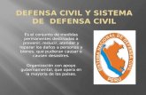 Defensa civil y sistema de  defensa civil