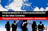 Actores de la promoción de la emprendeduría e internacionalización en las islas Canarias