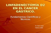 LINFADENECTOMIA D 2 EN EL CANCER GASTRICO