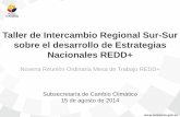 2014 08-15 novena reunión md t redd+ taller regional