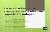 La evaluación de las competencias orales con soporte tecnológico