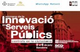 Presentació WhatsApp Mataró Setmana de la Innovació en Serveis Públics