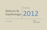 Noticias de espeleología 20120114
