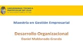 Desarrollo organizacional maestría en gestión empresarial