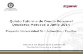 Quinto Informe de Deuda Personal de Deudores Morosos a Junio 2014