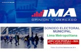 Sondeo IMA: Elecciones Municipales Perú 2014