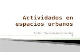 Actividades en espacios urbanos
